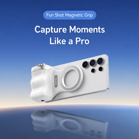 TELESIN Magnetic Phone Camera Grip 2 (MagSafe) with Remote – For iPhone & Android