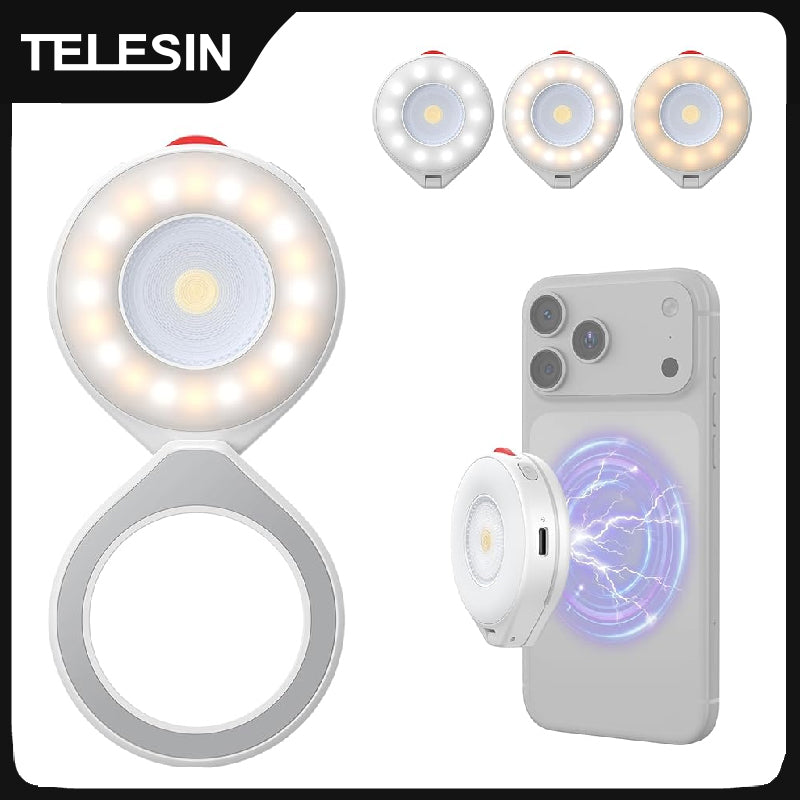 MagSafe Magnetic Phone Photo Light 5000 Lux by TELESIN – Portable LED Fill Light