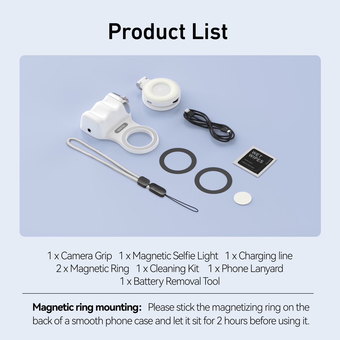 Magnetic Pro Camera Grip 2 – Remote Included