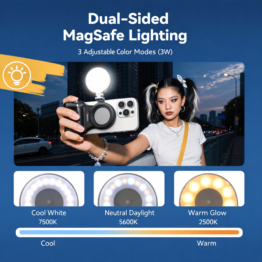 Magnetic Pro Camera Grip 2 – Remote Included