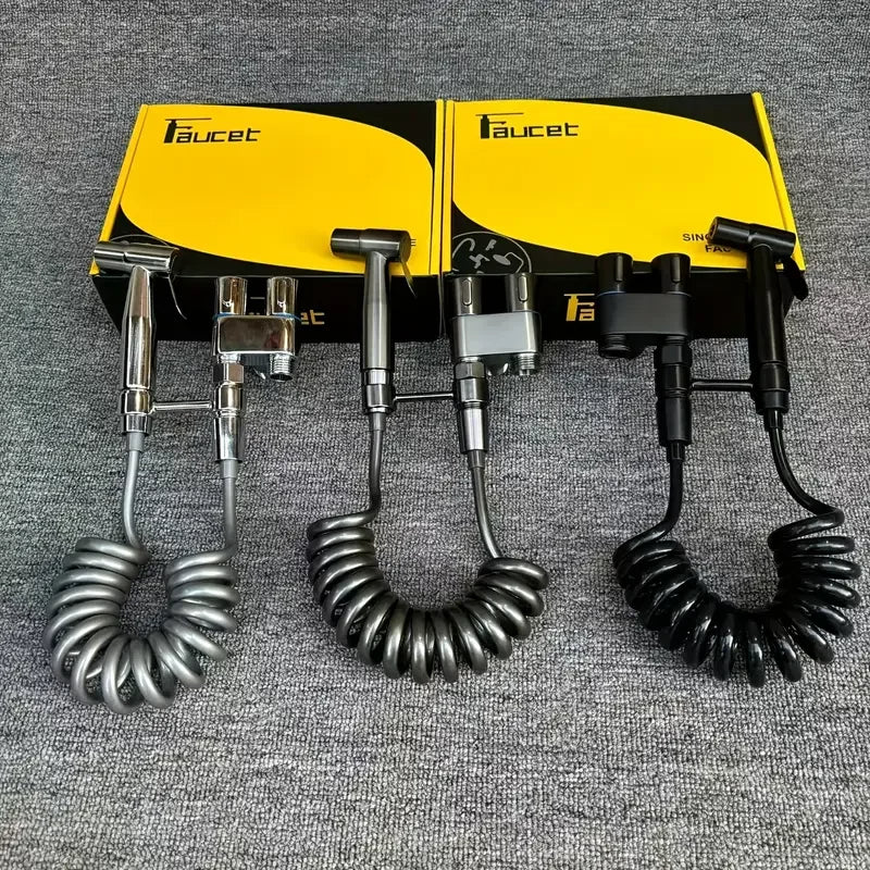 NexaLife™ Handheld Bidet Sprayer – Stainless-Steel Bathroom Jet Spray for Toilet Cleaning, Personal Hygiene & Pet Washing