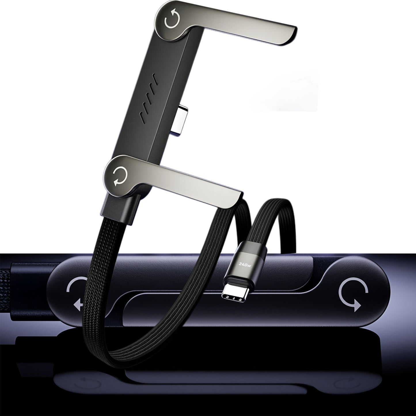 240W 6A Braided Fast Charging Cable (USB-C PD)