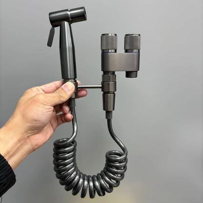 NexaLife™ Handheld Bidet Sprayer – Stainless-Steel Bathroom Jet Spray for Toilet Cleaning, Personal Hygiene & Pet Washing